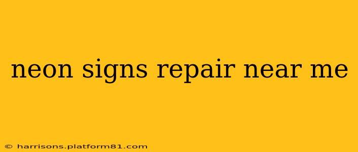 neon signs repair near me