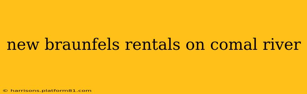 new braunfels rentals on comal river