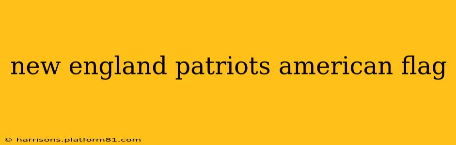 new england patriots american flag