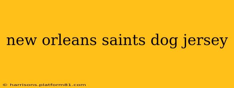 new orleans saints dog jersey