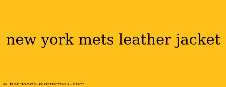 new york mets leather jacket