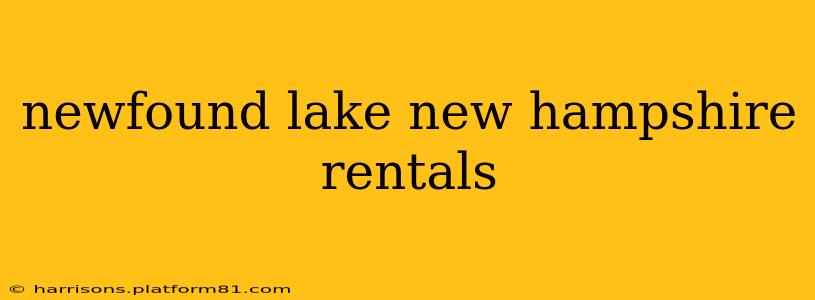 newfound lake new hampshire rentals