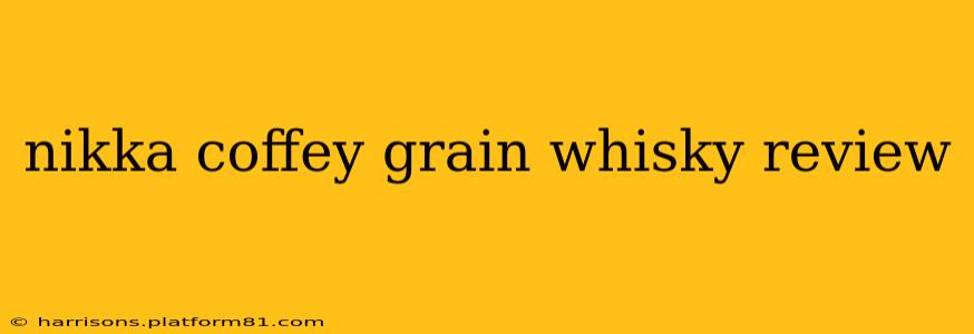 nikka coffey grain whisky review