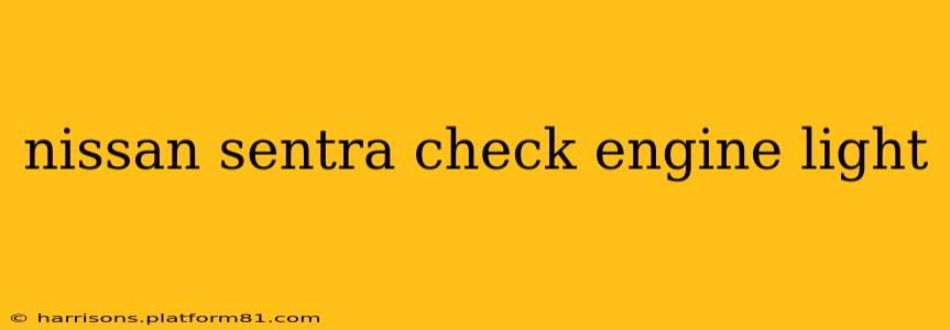 nissan sentra check engine light