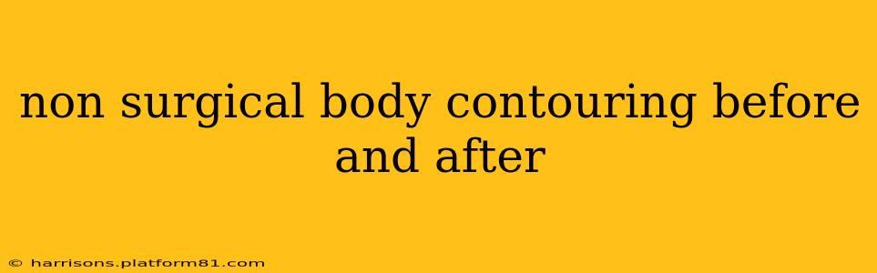 non surgical body contouring before and after