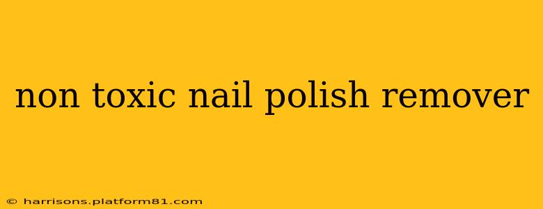 non toxic nail polish remover