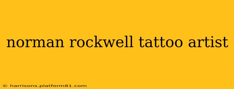 norman rockwell tattoo artist