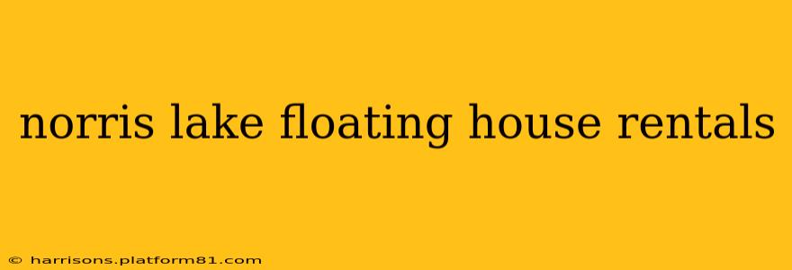 norris lake floating house rentals