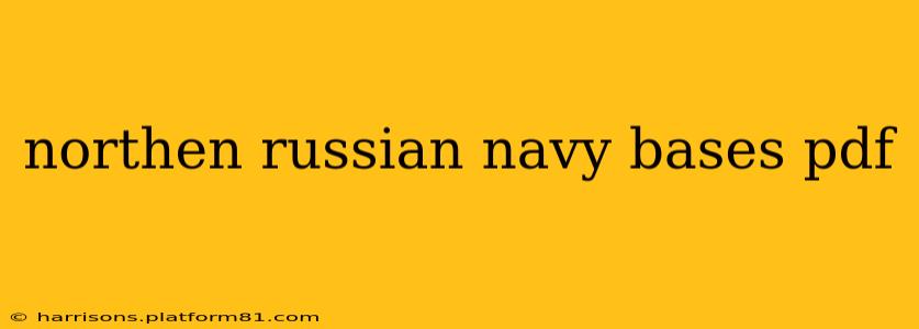 northen russian navy bases pdf