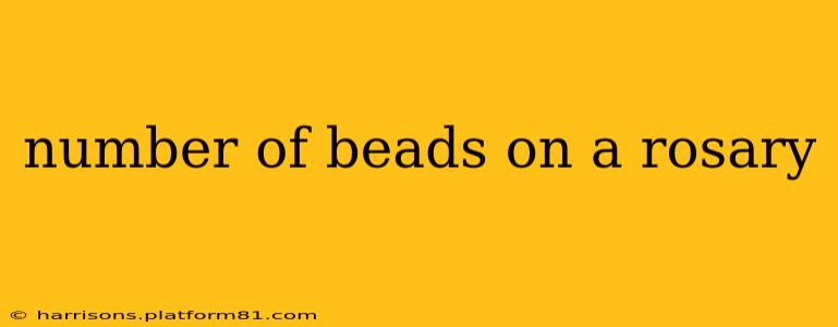 number of beads on a rosary