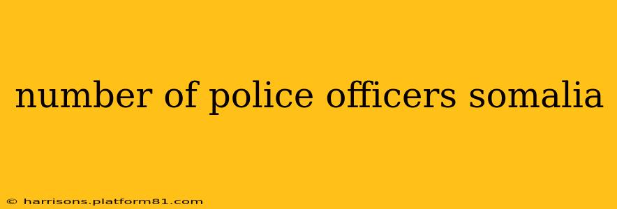 number of police officers somalia