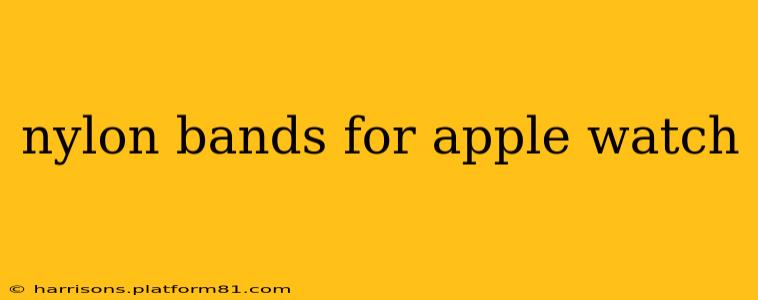 nylon bands for apple watch