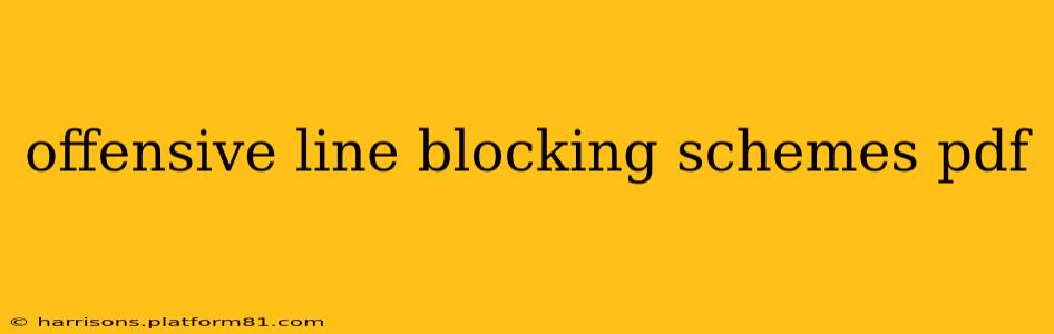 offensive line blocking schemes pdf