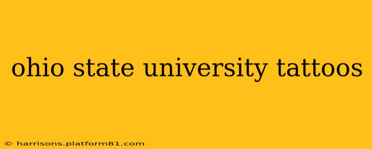ohio state university tattoos