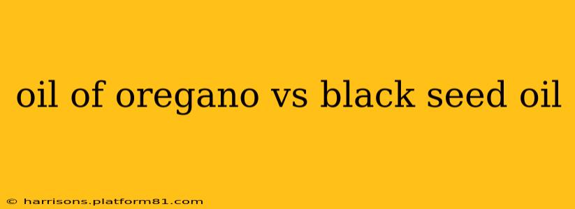oil of oregano vs black seed oil