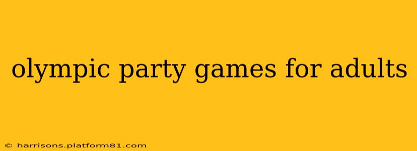 olympic party games for adults