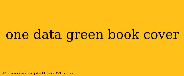 one data green book cover