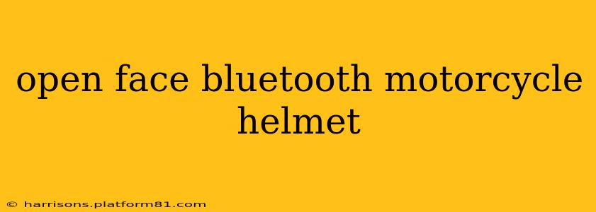 open face bluetooth motorcycle helmet