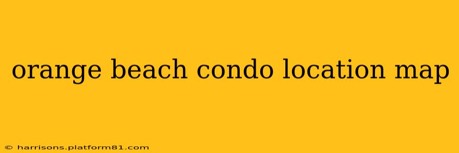 orange beach condo location map