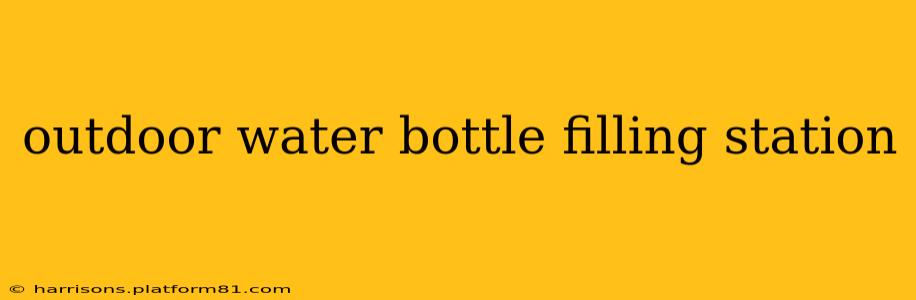 outdoor water bottle filling station