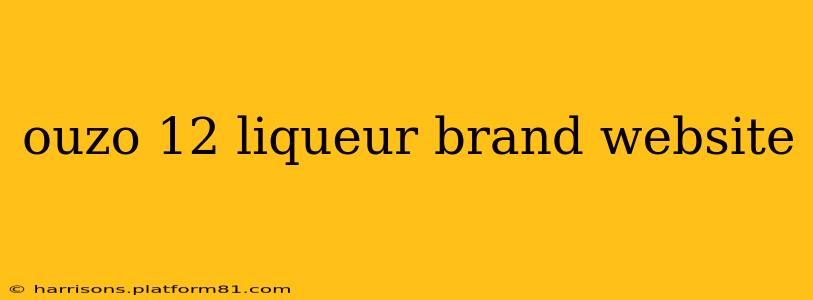 ouzo 12 liqueur brand website