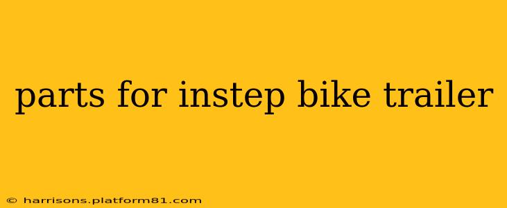 parts for instep bike trailer