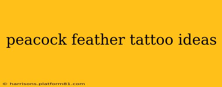 peacock feather tattoo ideas