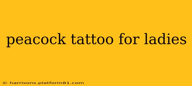 peacock tattoo for ladies