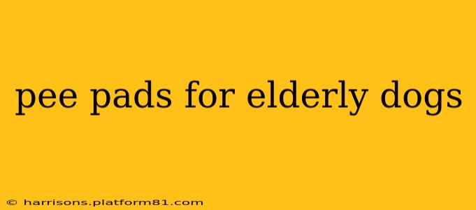 pee pads for elderly dogs