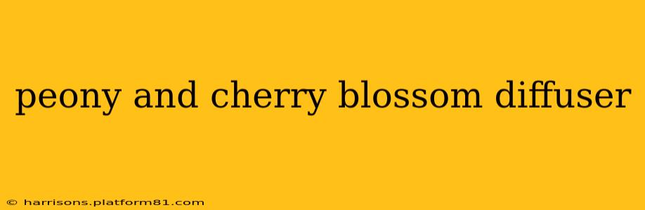 peony and cherry blossom diffuser