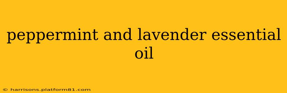 peppermint and lavender essential oil