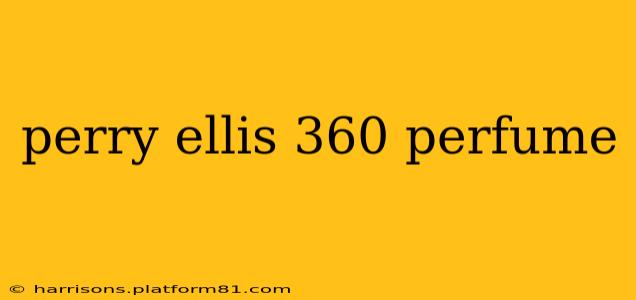 perry ellis 360 perfume