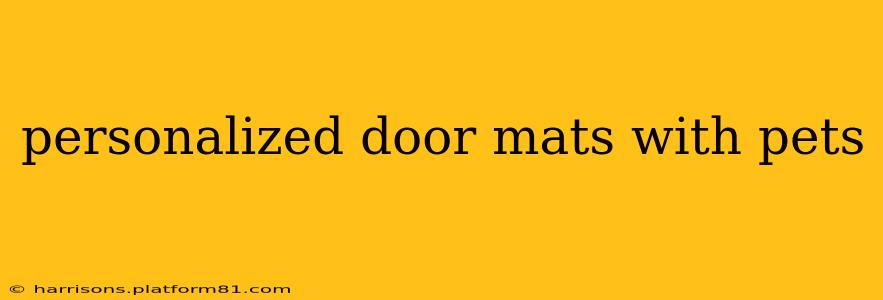 personalized door mats with pets
