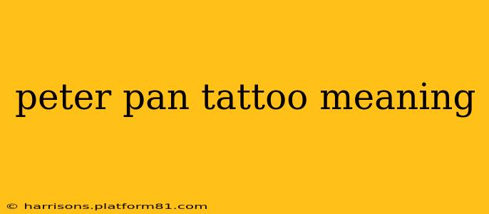 peter pan tattoo meaning