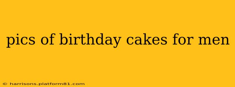 pics of birthday cakes for men