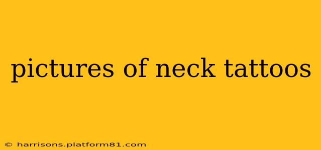 pictures of neck tattoos
