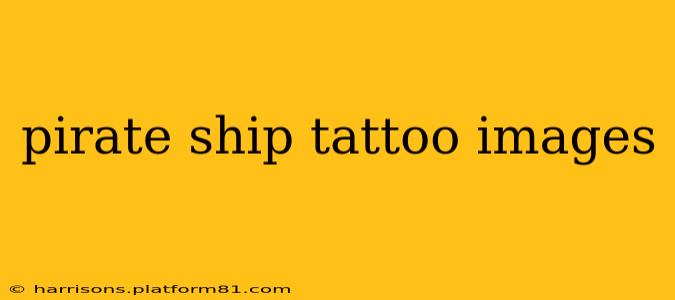 pirate ship tattoo images