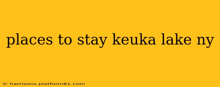 places to stay keuka lake ny