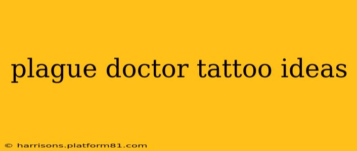 plague doctor tattoo ideas