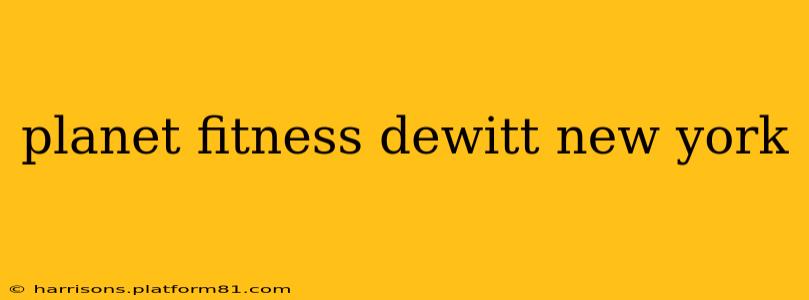 planet fitness dewitt new york