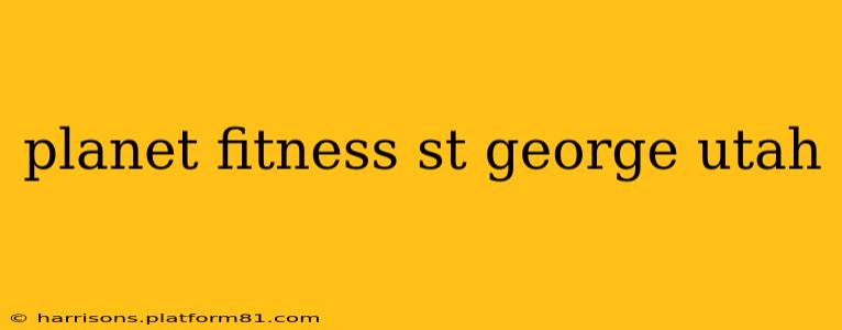 planet fitness st george utah