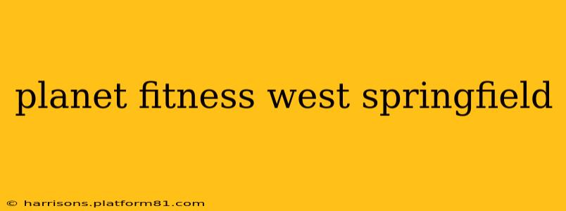 planet fitness west springfield