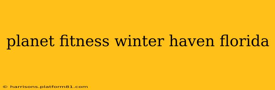 planet fitness winter haven florida