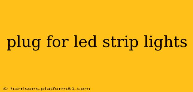 plug for led strip lights