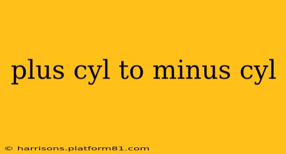 plus cyl to minus cyl