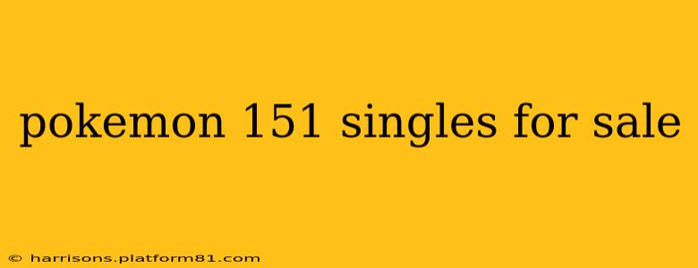 pokemon 151 singles for sale