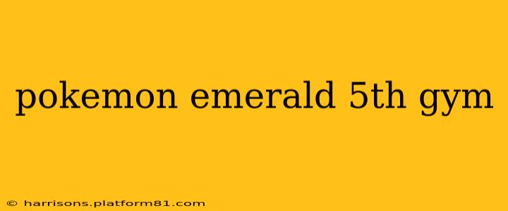 pokemon emerald 5th gym