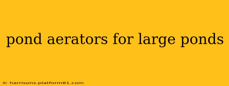 pond aerators for large ponds