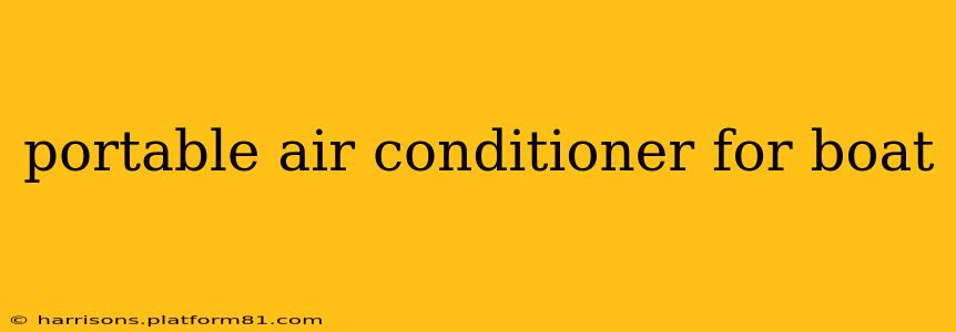 portable air conditioner for boat