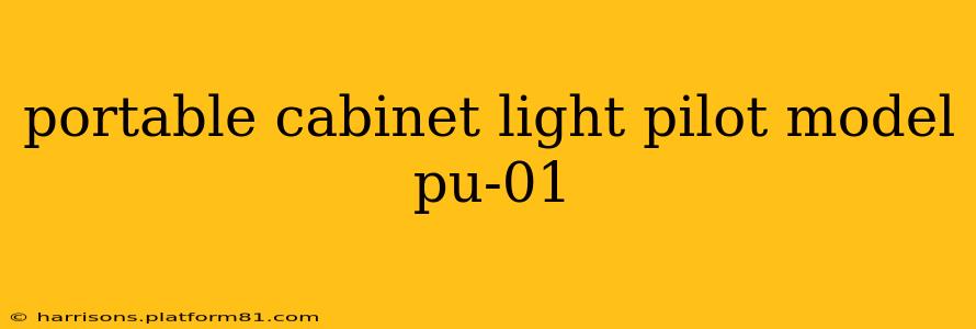 portable cabinet light pilot model pu-01